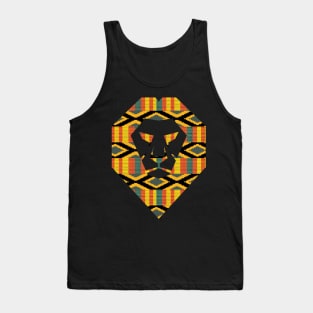 African Pattern, Kente Lion, Ghana Tank Top